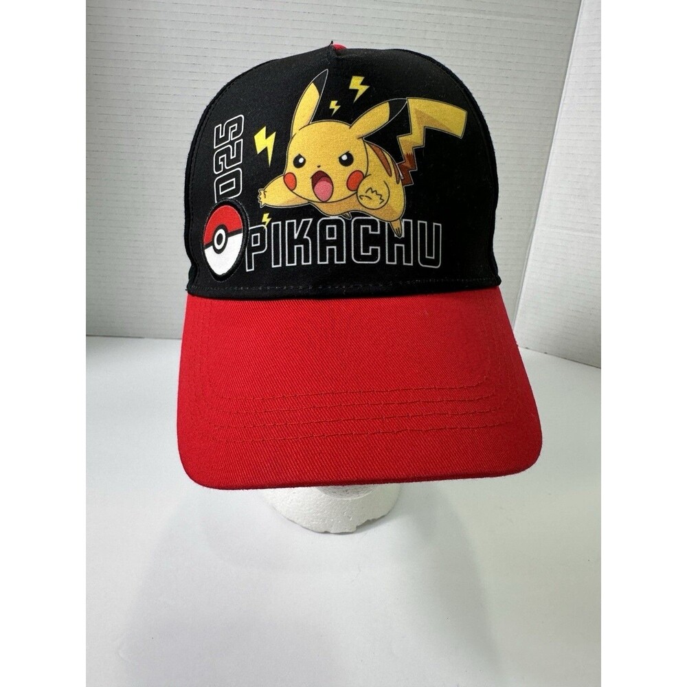 Pokemon Cap Snapback Pikachu Youth Baseball Hat Pokeball